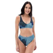 Load image into Gallery viewer, Ice Blue Recycled high-waisted bikini