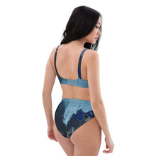 Load image into Gallery viewer, Ice Blue Recycled high-waisted bikini