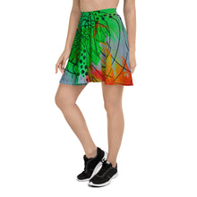 Load image into Gallery viewer, Lime Green Skater Skirt