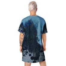 Load image into Gallery viewer, Ice Blue T-shirt dress