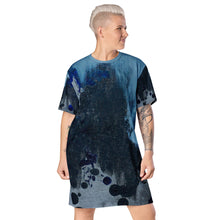 Load image into Gallery viewer, Ice Blue T-shirt dress