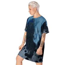 Load image into Gallery viewer, Ice Blue T-shirt dress