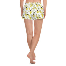 Load image into Gallery viewer, Yellow Wild Flower Women's Athletic Short Shorts