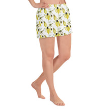 Load image into Gallery viewer, Yellow Wild Flower Women's Athletic Short Shorts