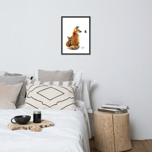 Load image into Gallery viewer, Fox Vixen and Kit Framed poster