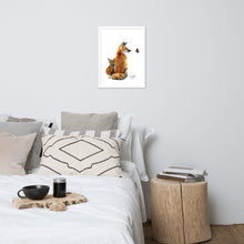 Load image into Gallery viewer, Fox Vixen and Kit Framed poster