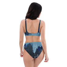 Load image into Gallery viewer, Ice Blue Recycled high-waisted bikini
