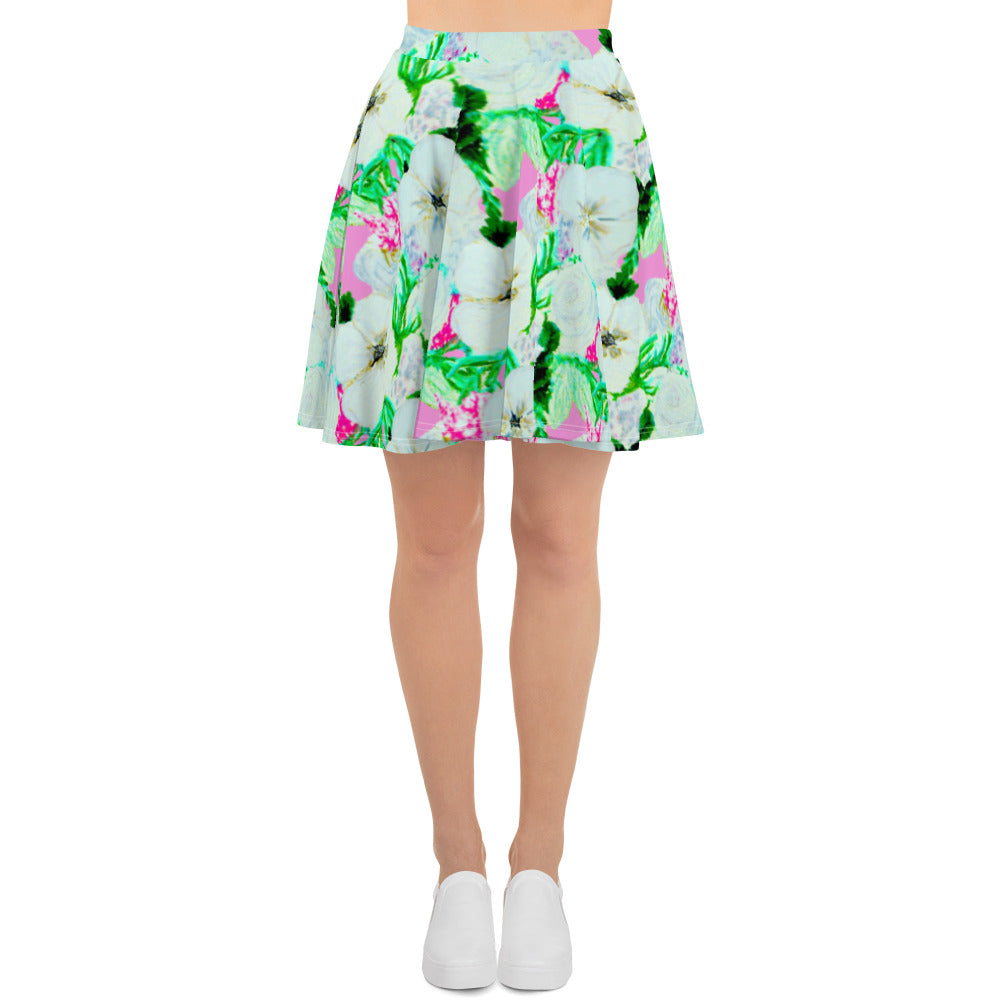 Florida Floral Skater Skirt