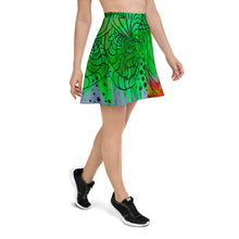 Load image into Gallery viewer, Lime Green Skater Skirt
