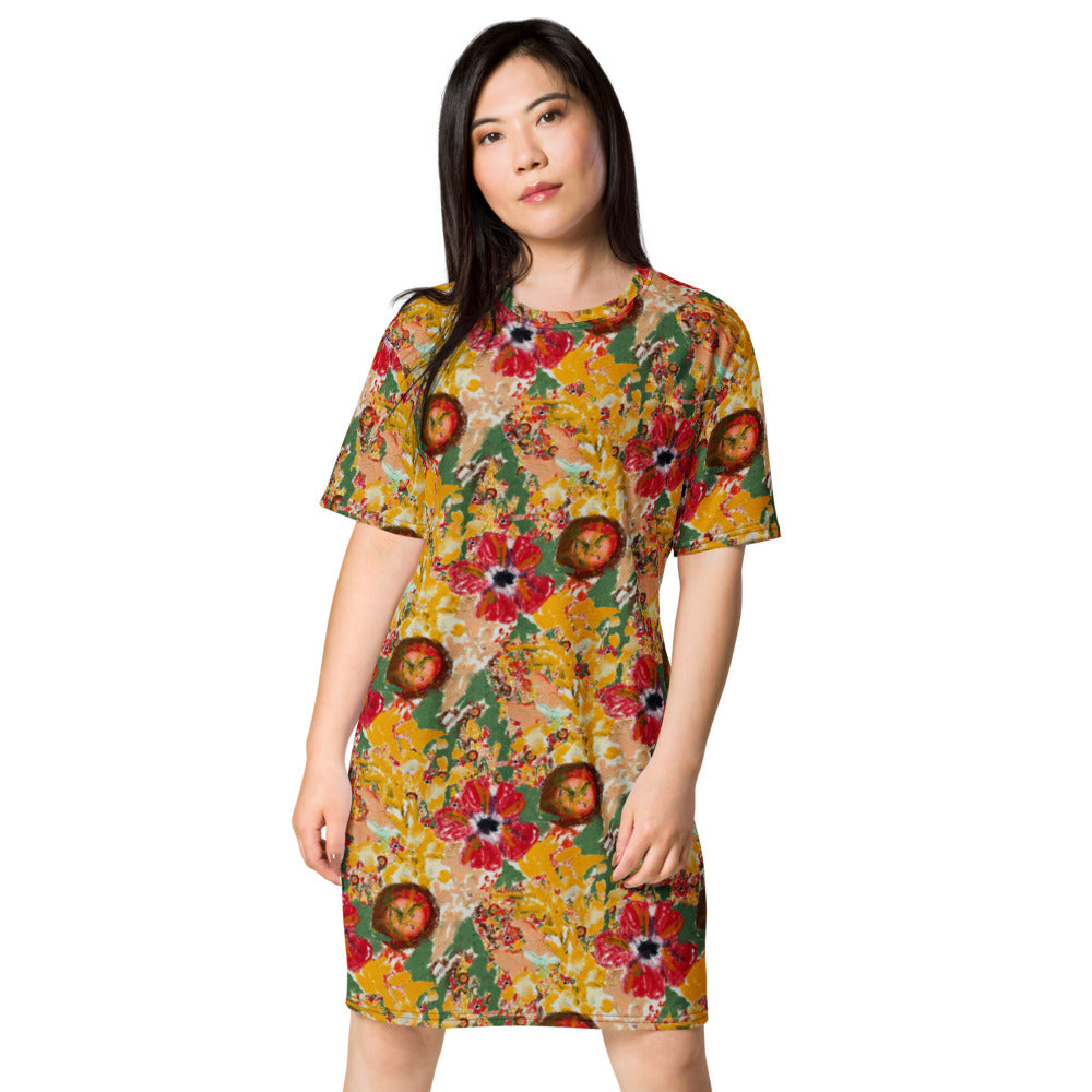 hawaiian t shirt dress NSLGXD Summer Boho Hawaiian Dress Women Short Sleeve V Neck Funny Graphic Tee Shirt Dresses Vacation Beach Casual A Line Mini Dress with Pockets