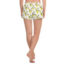 Load image into Gallery viewer, Yellow Wild Flower Women&#39;s Athletic Short Shorts
