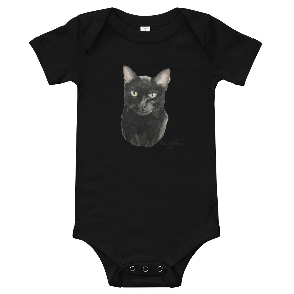 Black Cat - Baby short sleeve one piece