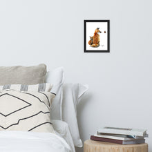 Load image into Gallery viewer, Fox Vixen and Kit Framed poster
