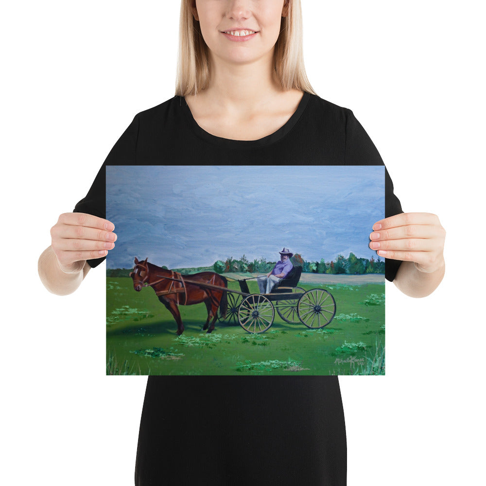 Horse and Carriage Poster Print